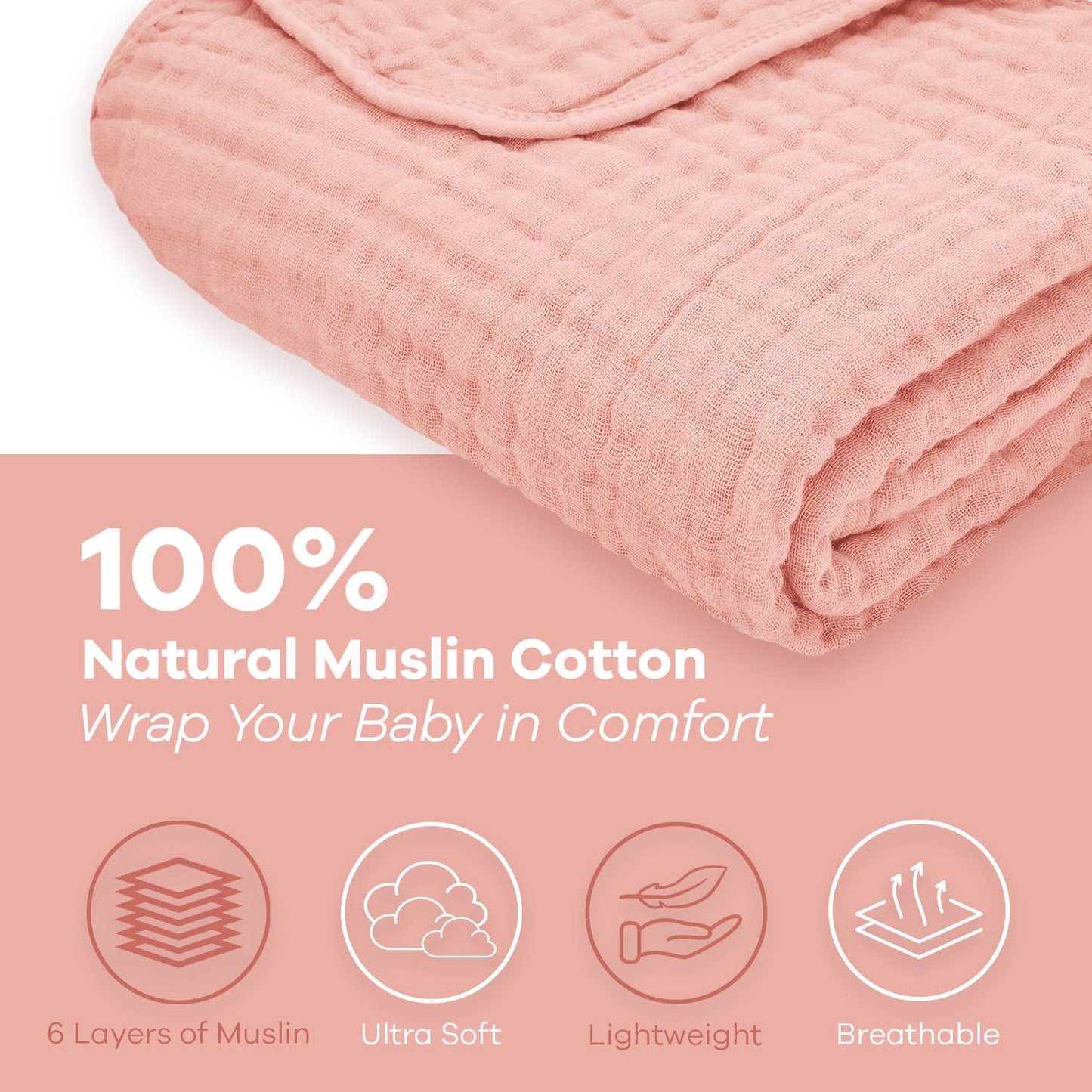 Muslin Cotton Blanket- Sage