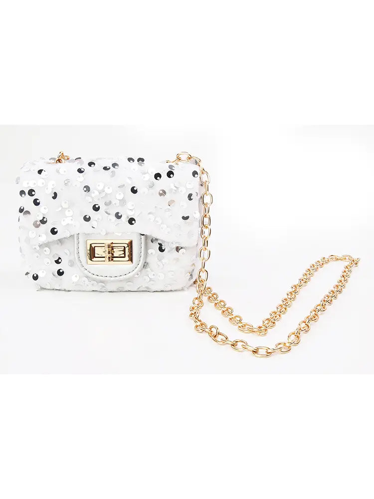 Silver Sequin Purse