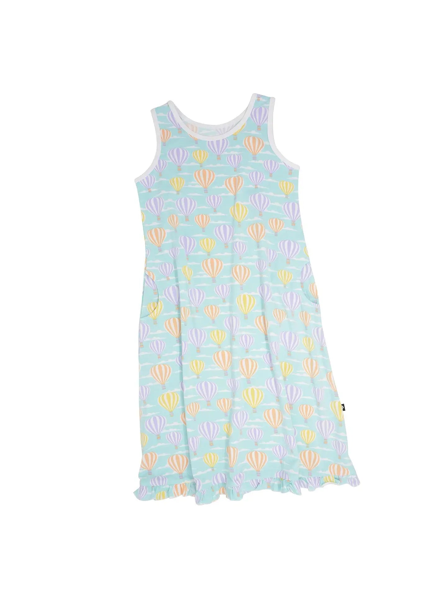 Hot Air Balloons-Strappy Boho Dress