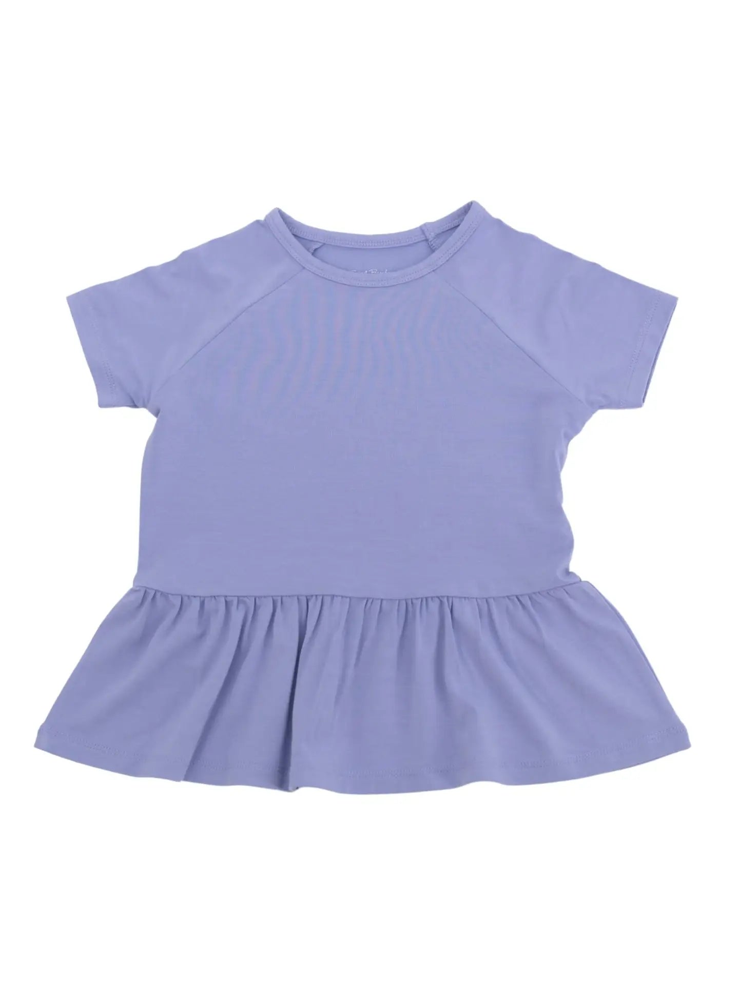Lilac-Ruffle Bottom Tee