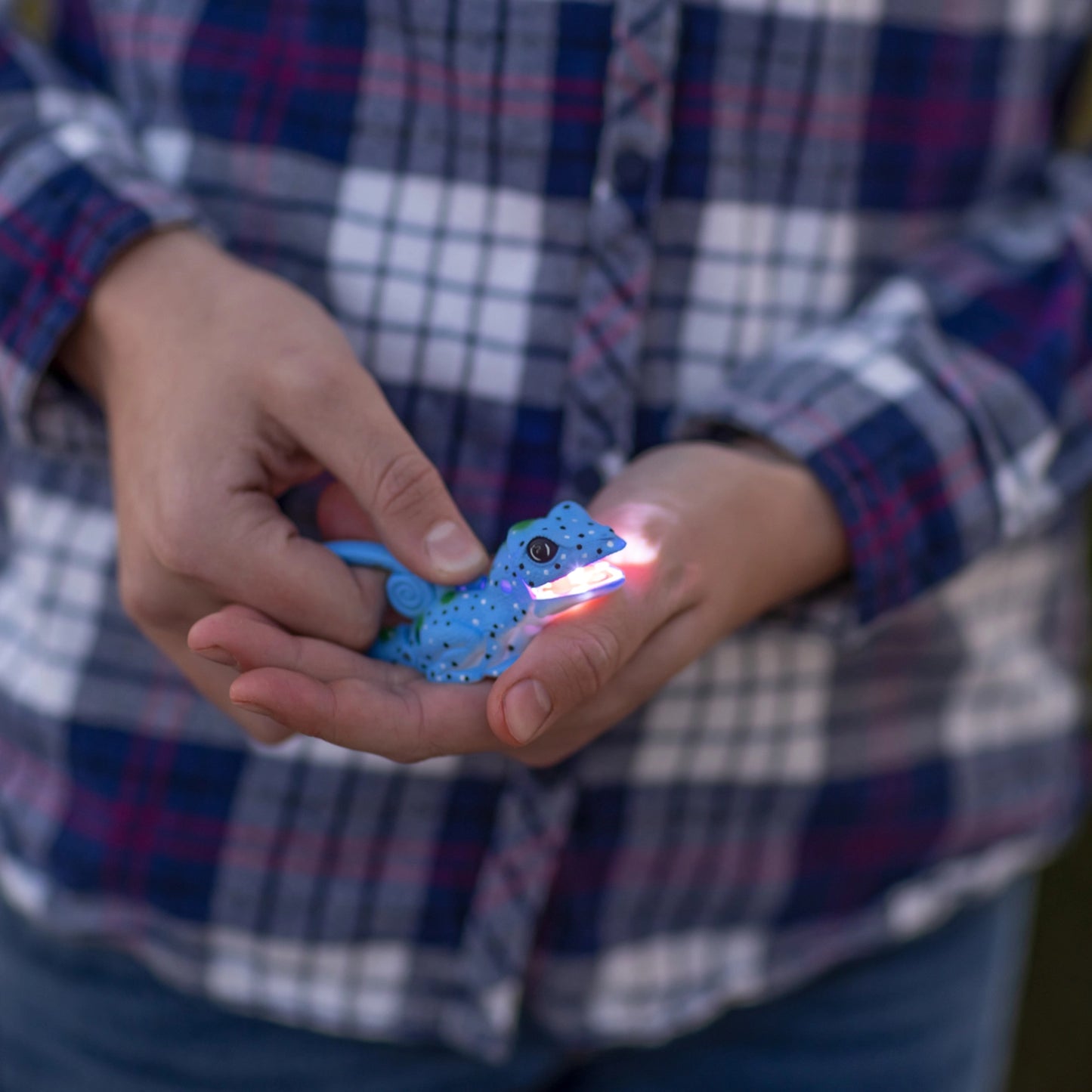 Lifelight Animal Carabiner Flashlight - Blue Lizard