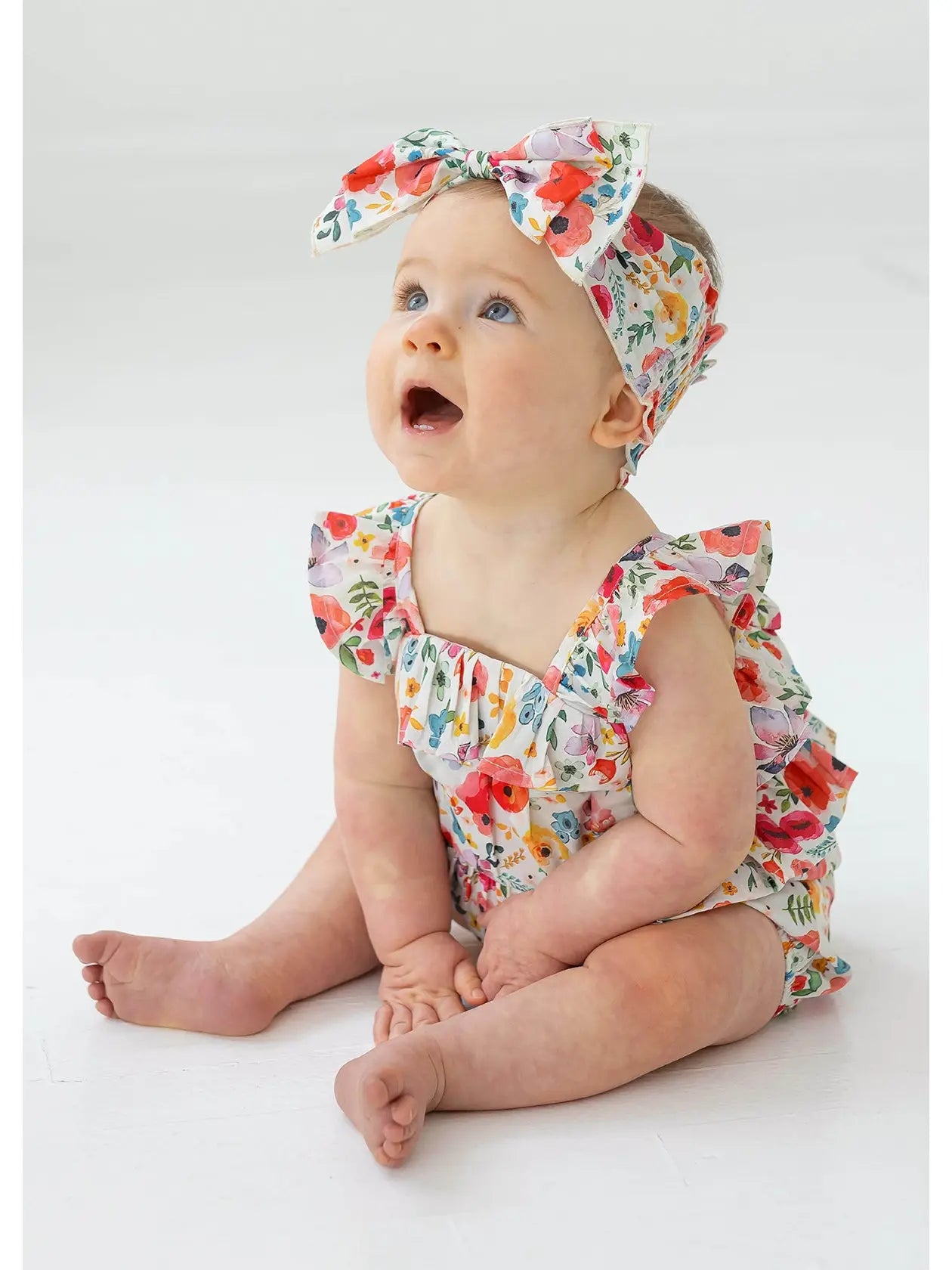 Dancing Petals Baby Romper