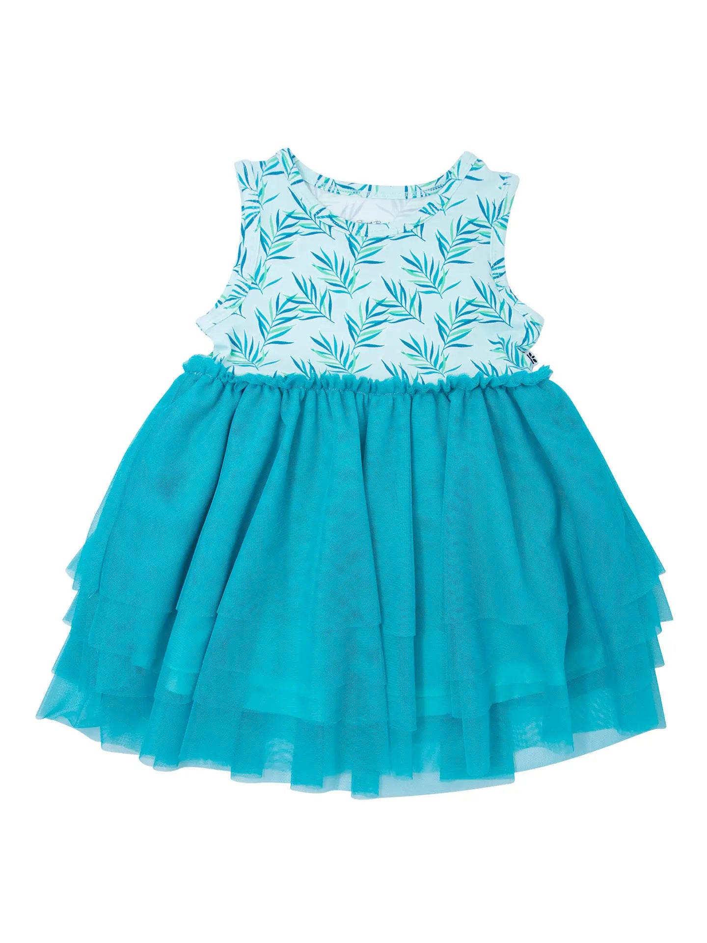 Palms Blue-Tutu Dress