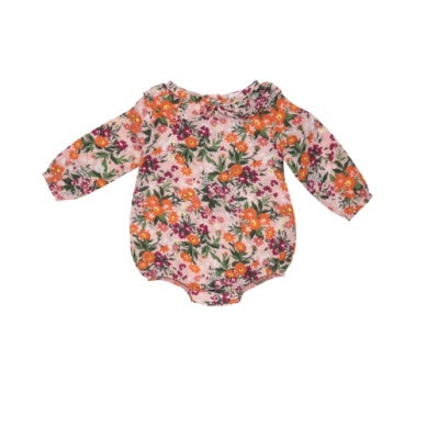 Autumn Days Floral Ruffle Collar Bubble