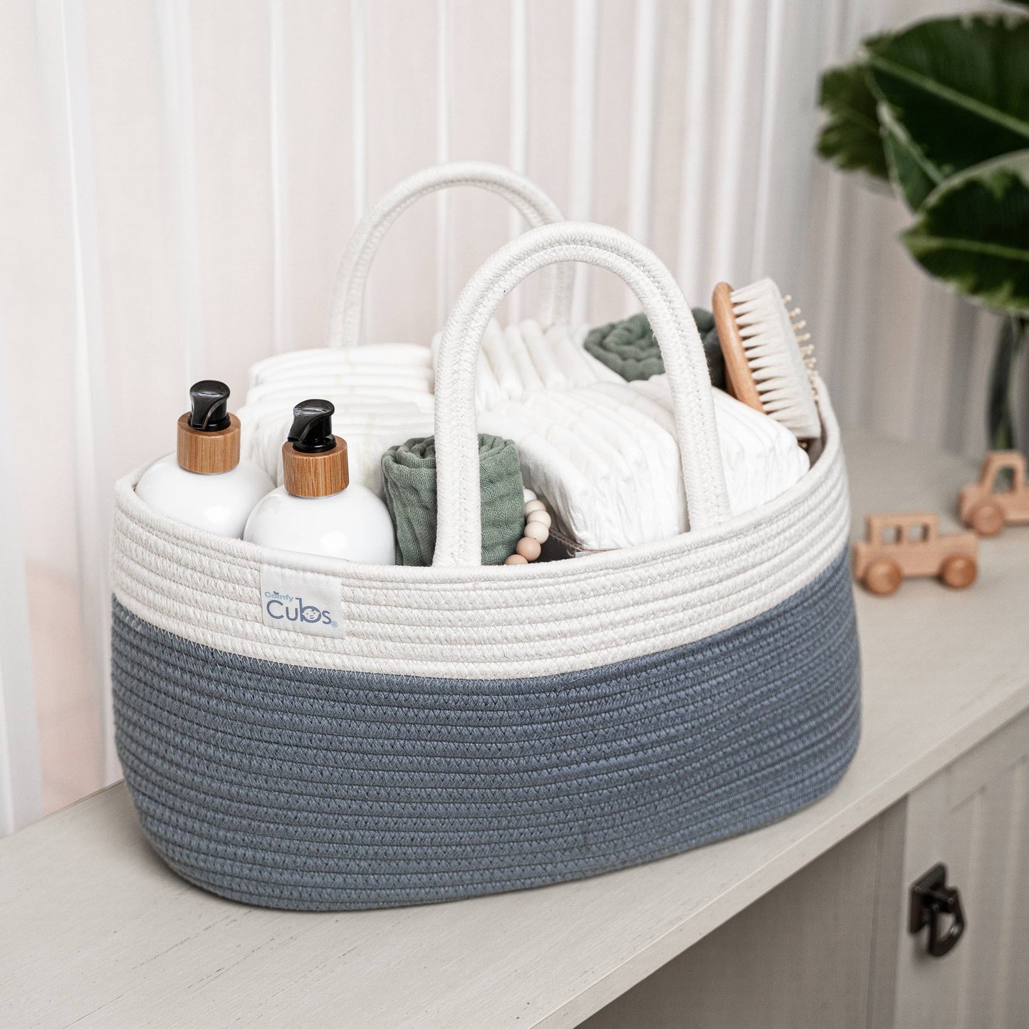 Diaper Caddy Organizer by Comfy Cubs: Sage