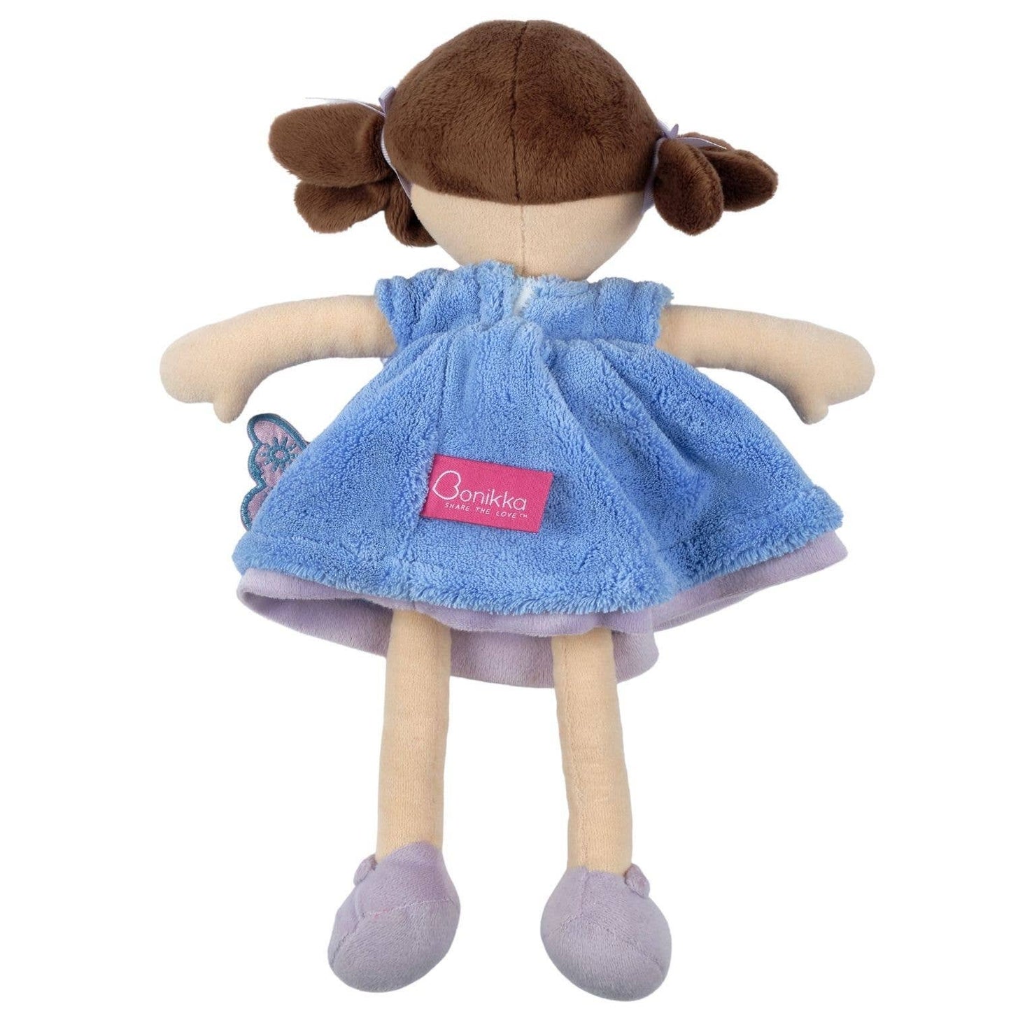 Pari Brown Hair with Blue and Purple Dress