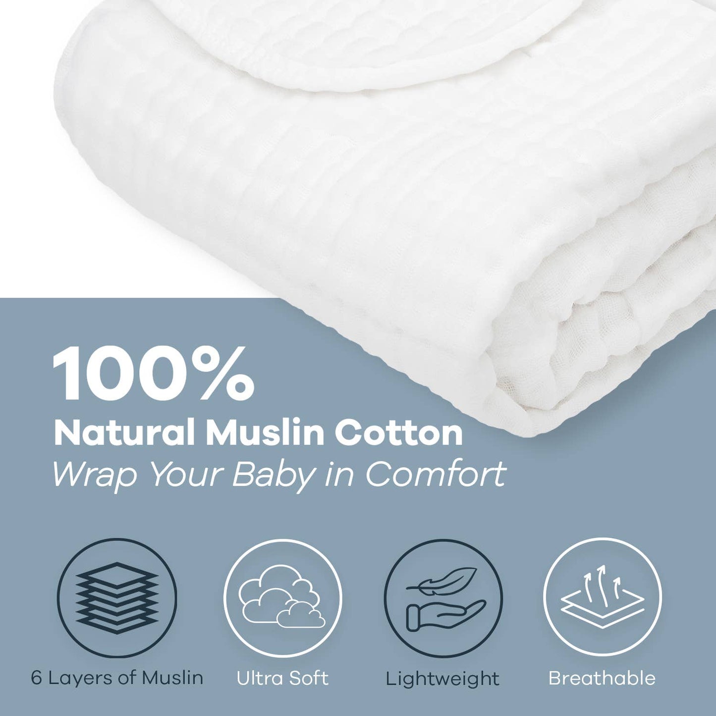 Muslin Cotton Blanket- Sage