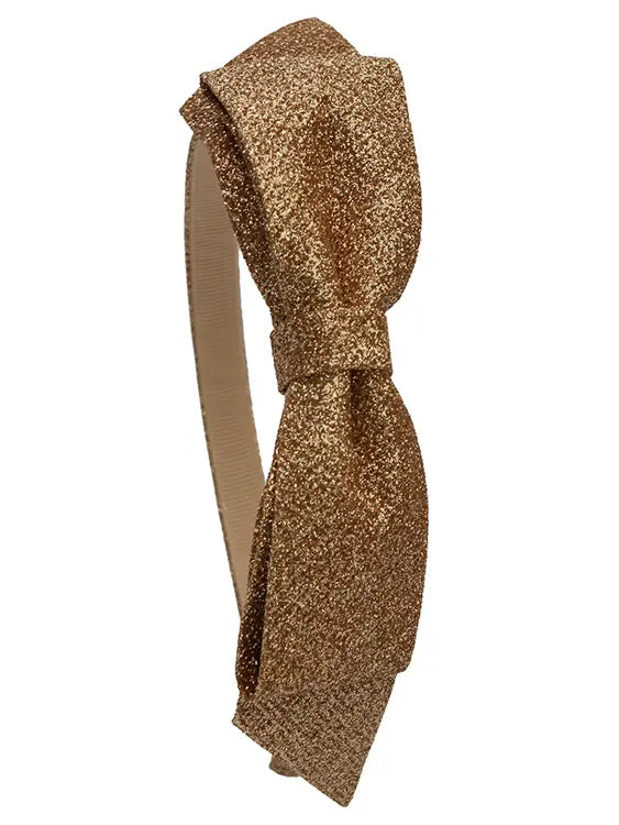Gold- Olivia Bow Headband