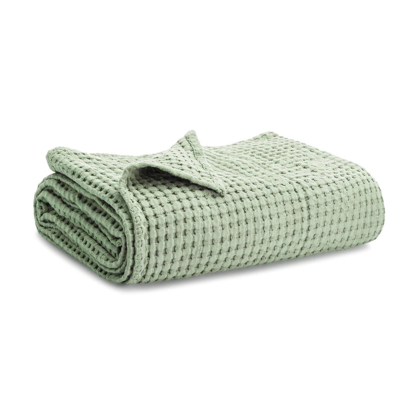 Waffle Blanket- Pacific Blue