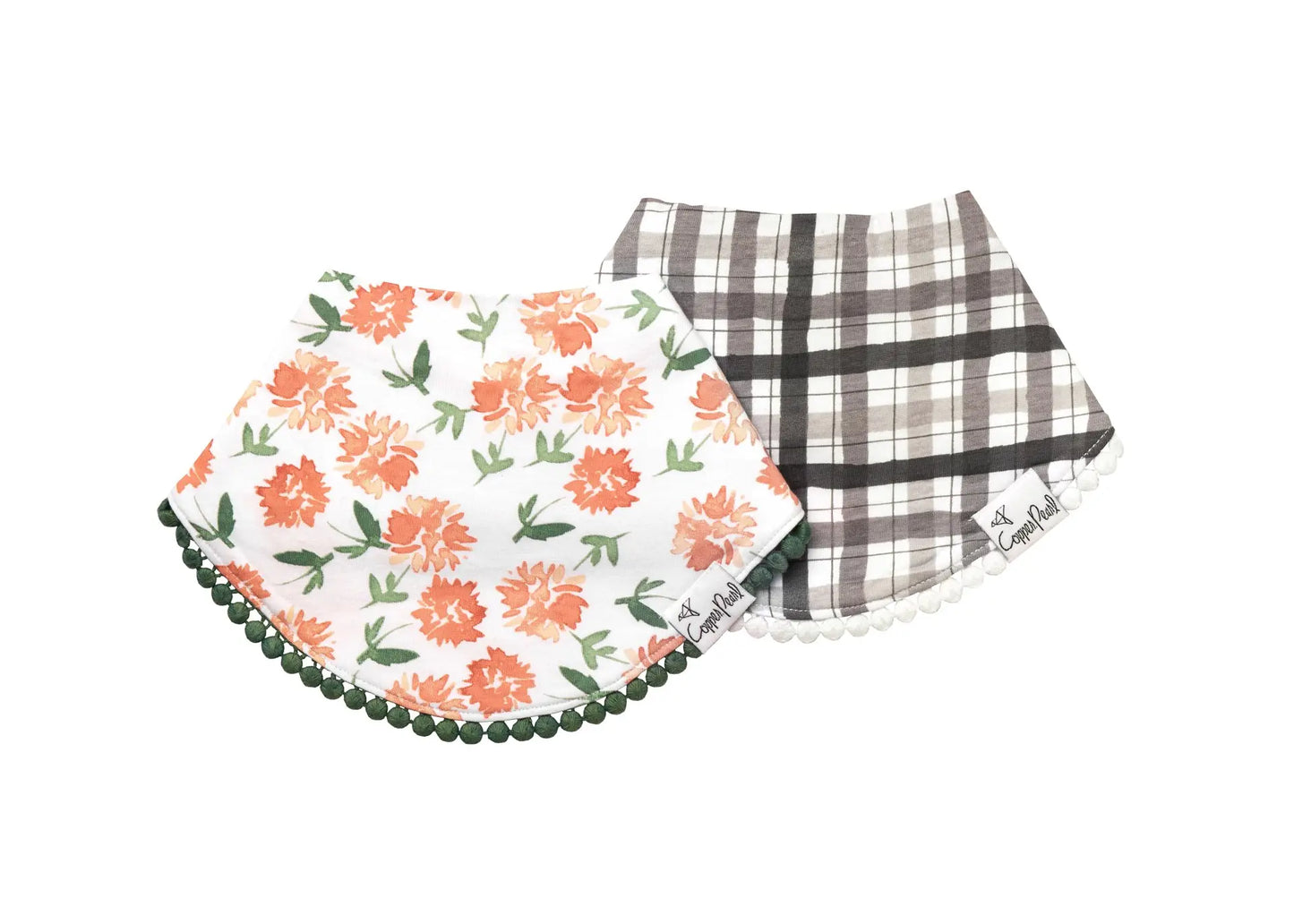 Hazel Fashion Trimmed Bib Set (2-pack)