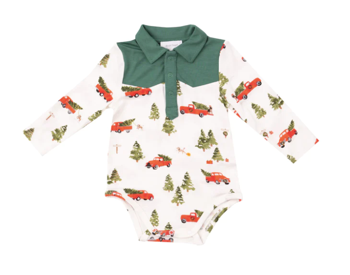 Vintage Red Truck Cowboy Bodysuit