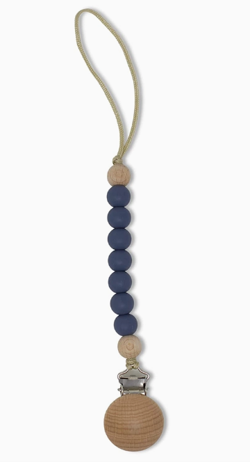 Navy Pacifier Clip