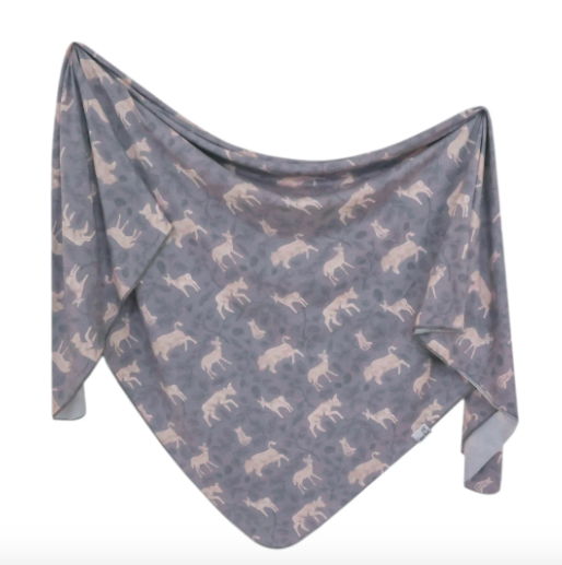 Knit Swaddle Blanket - Timber
