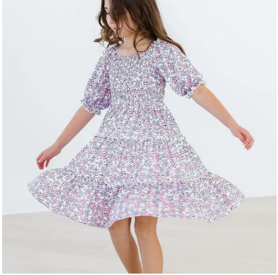 Lovely Lavender Smocked Dress