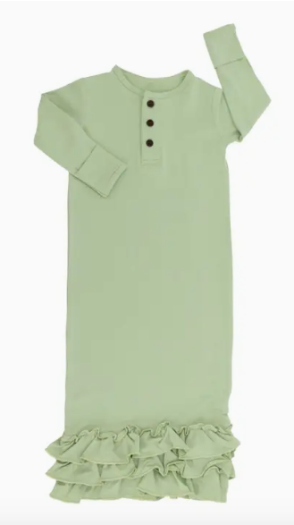 Sage Ruffle Gown