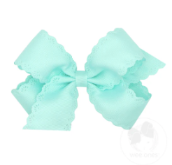Crystalline Eyelet Embossed Bow- Med