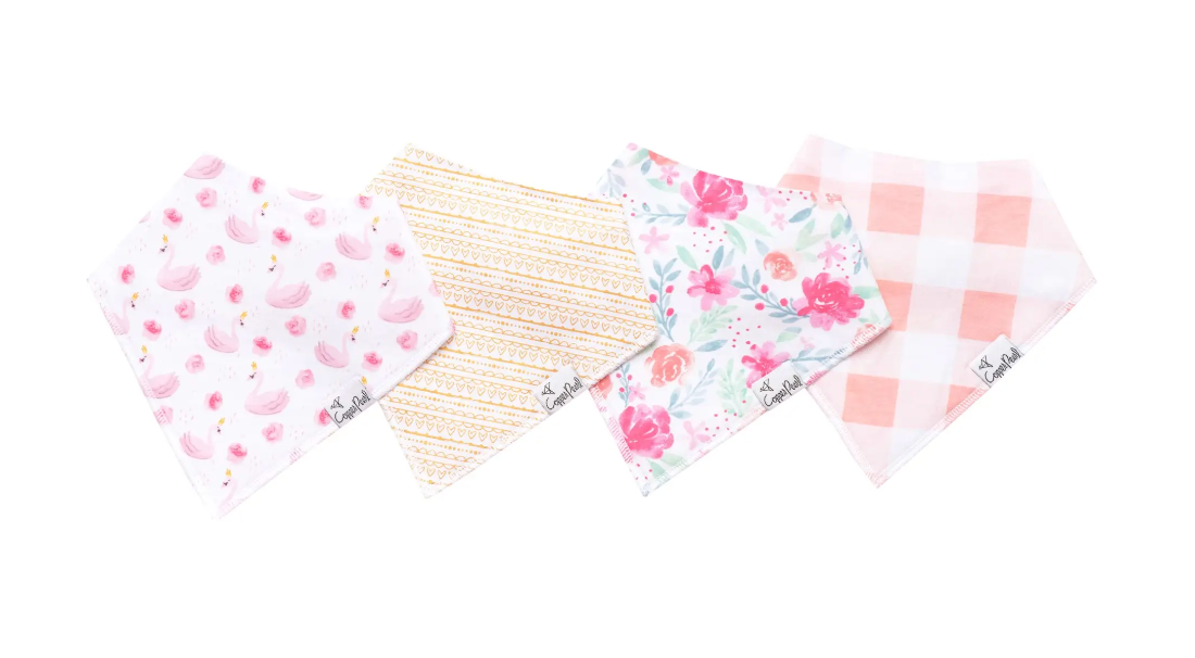 June Baby Bandana Bib Set (4-pack)
