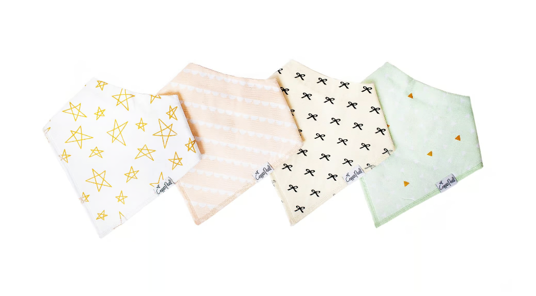 Paris Baby Bandana Bib Set (4-Pack)