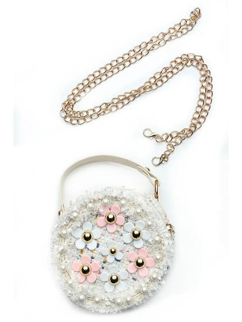 Ivory Flower Girl Purse