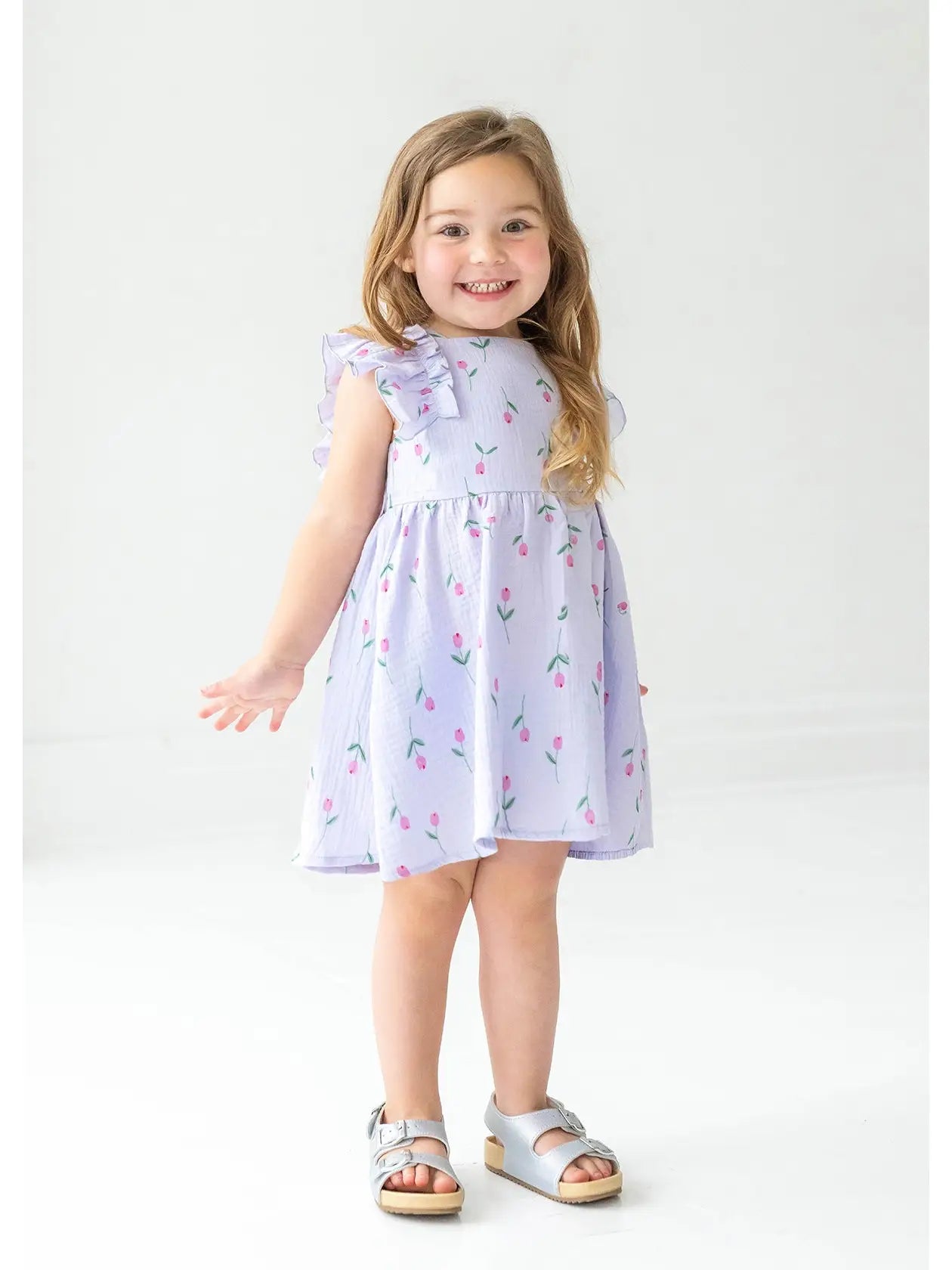 Tiny Tulip Floral Print Dress