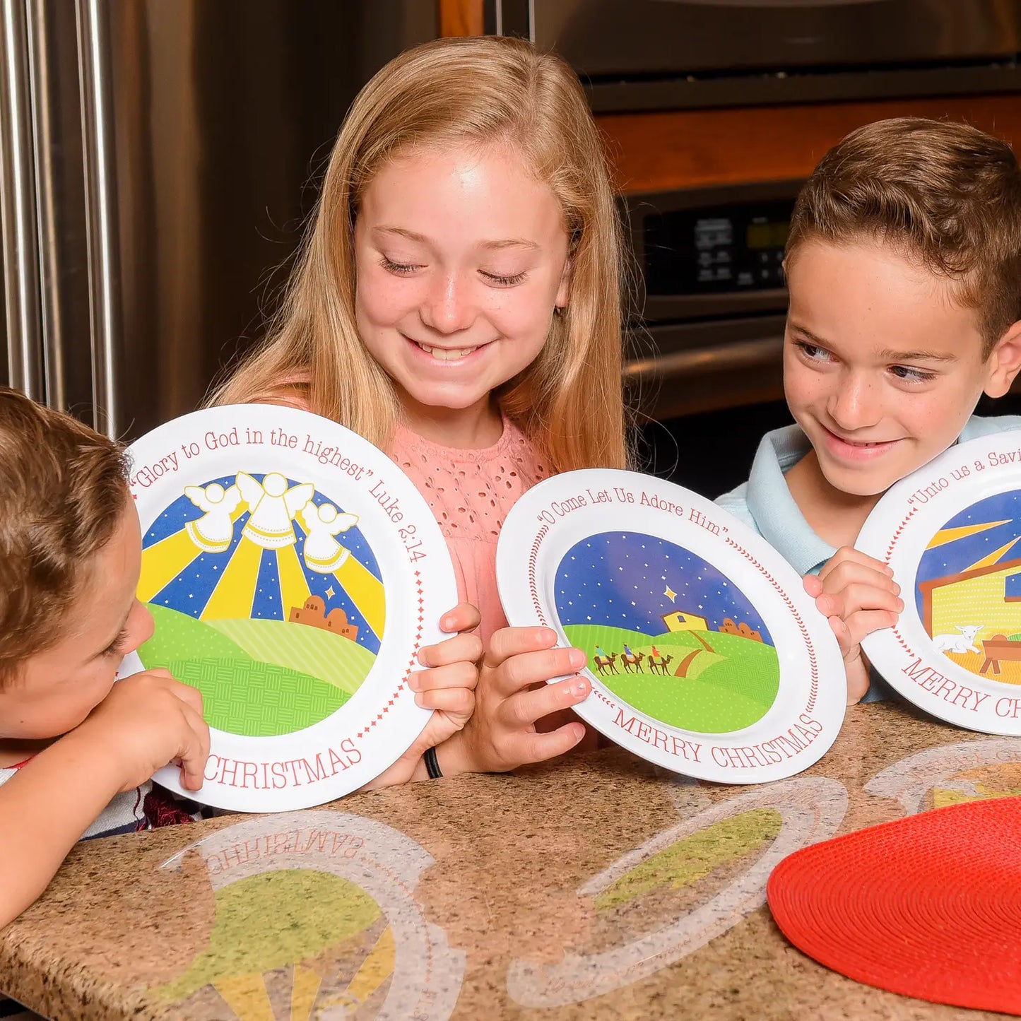 Fruitful Kids- Angel Christmas Plate