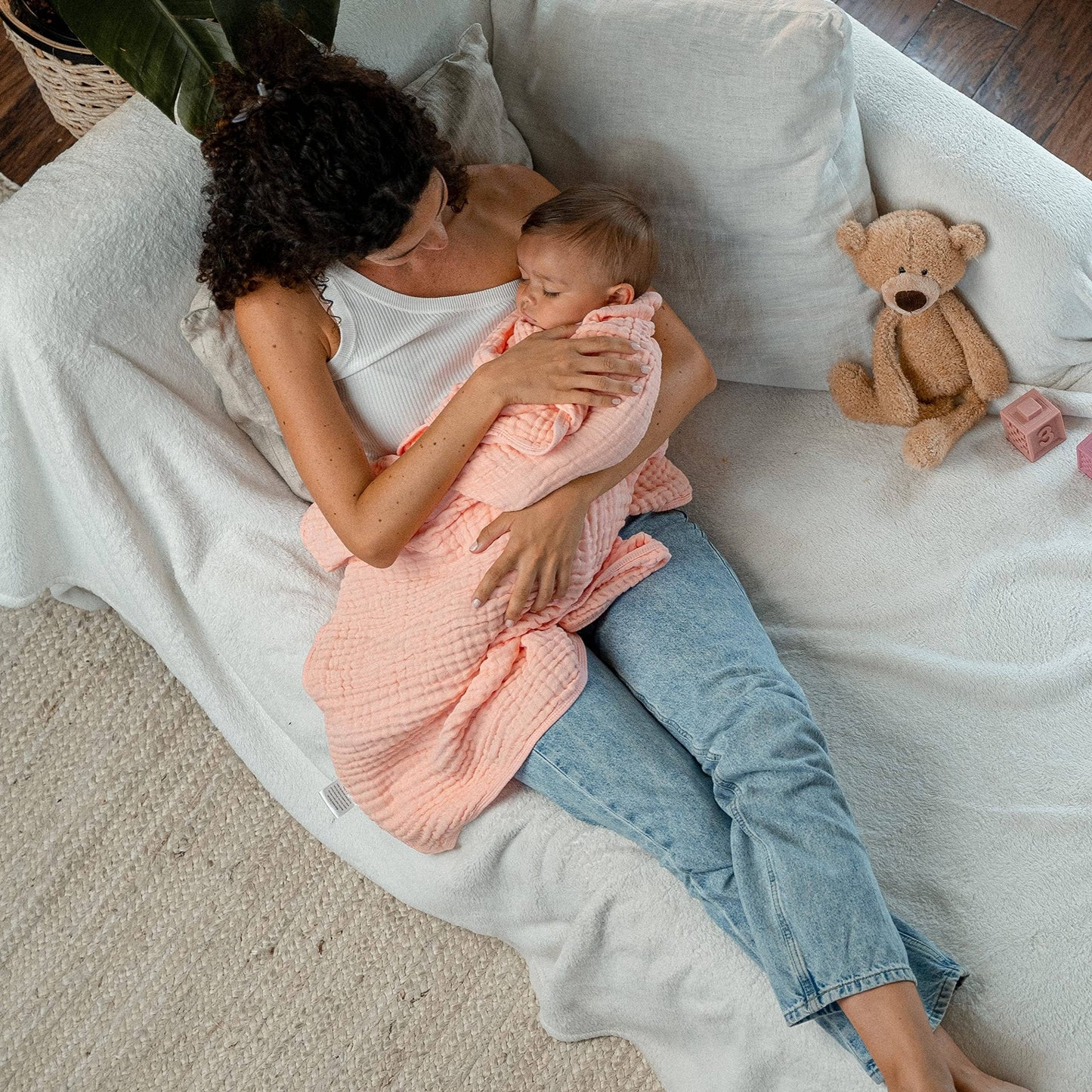 Muslin Cotton Blanket- Sage
