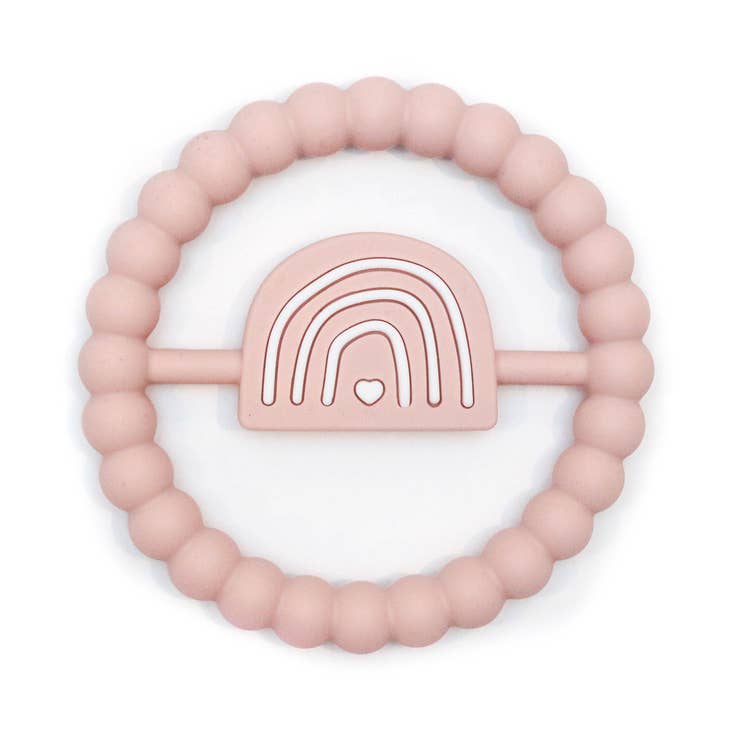 Peony Rainbow Ring Teether