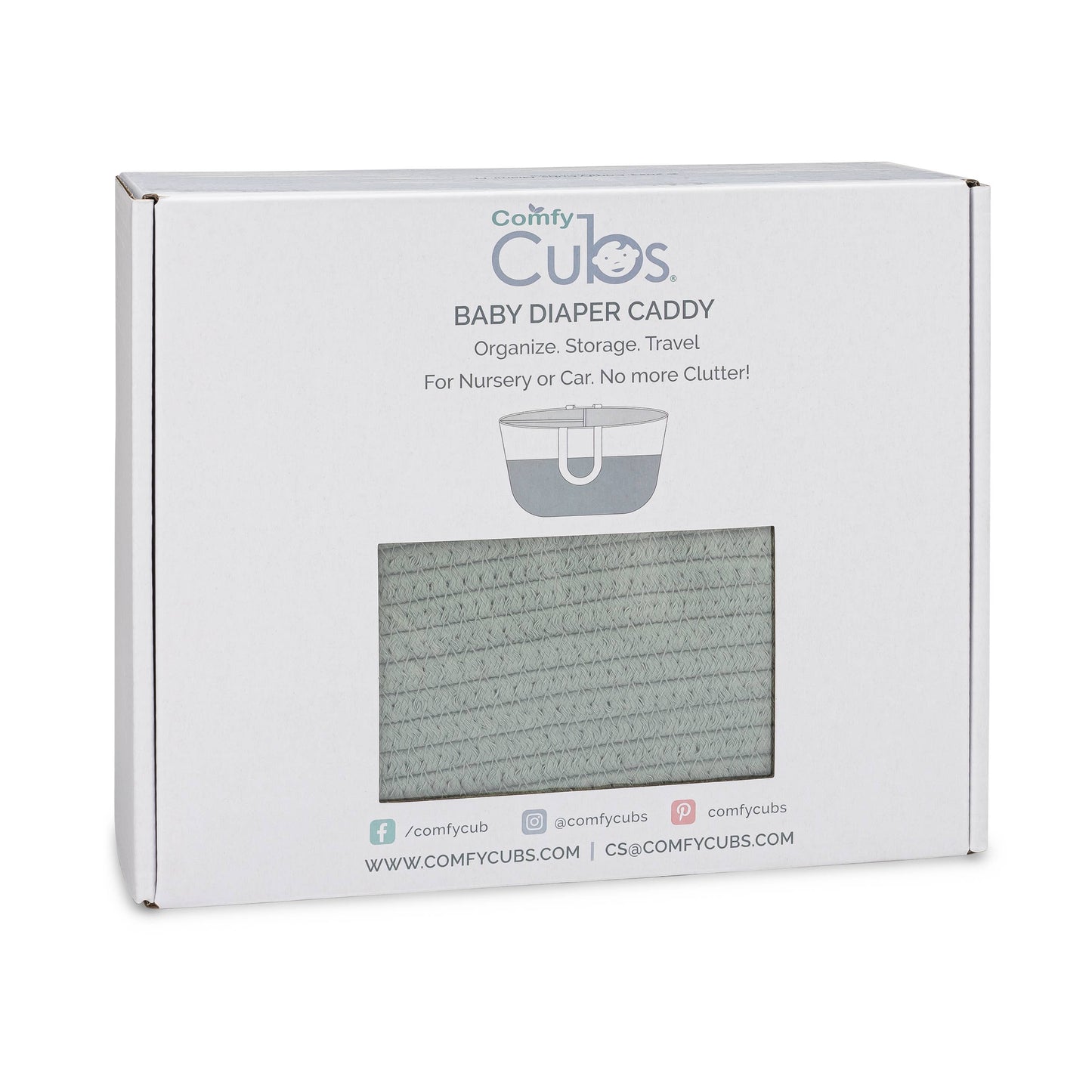 Diaper Caddy Organizer by Comfy Cubs: Sage