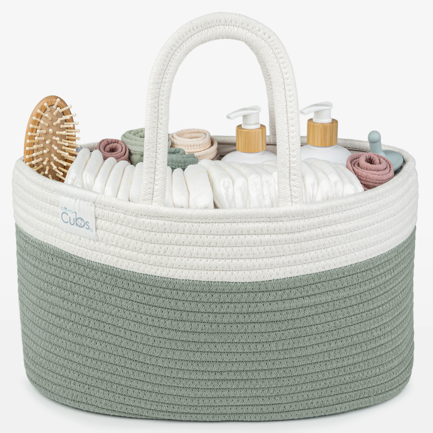 Diaper Caddy Organizer by Comfy Cubs: Sage