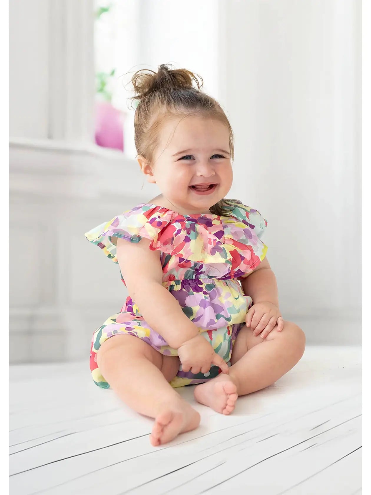 Watercolor Baby Romper
