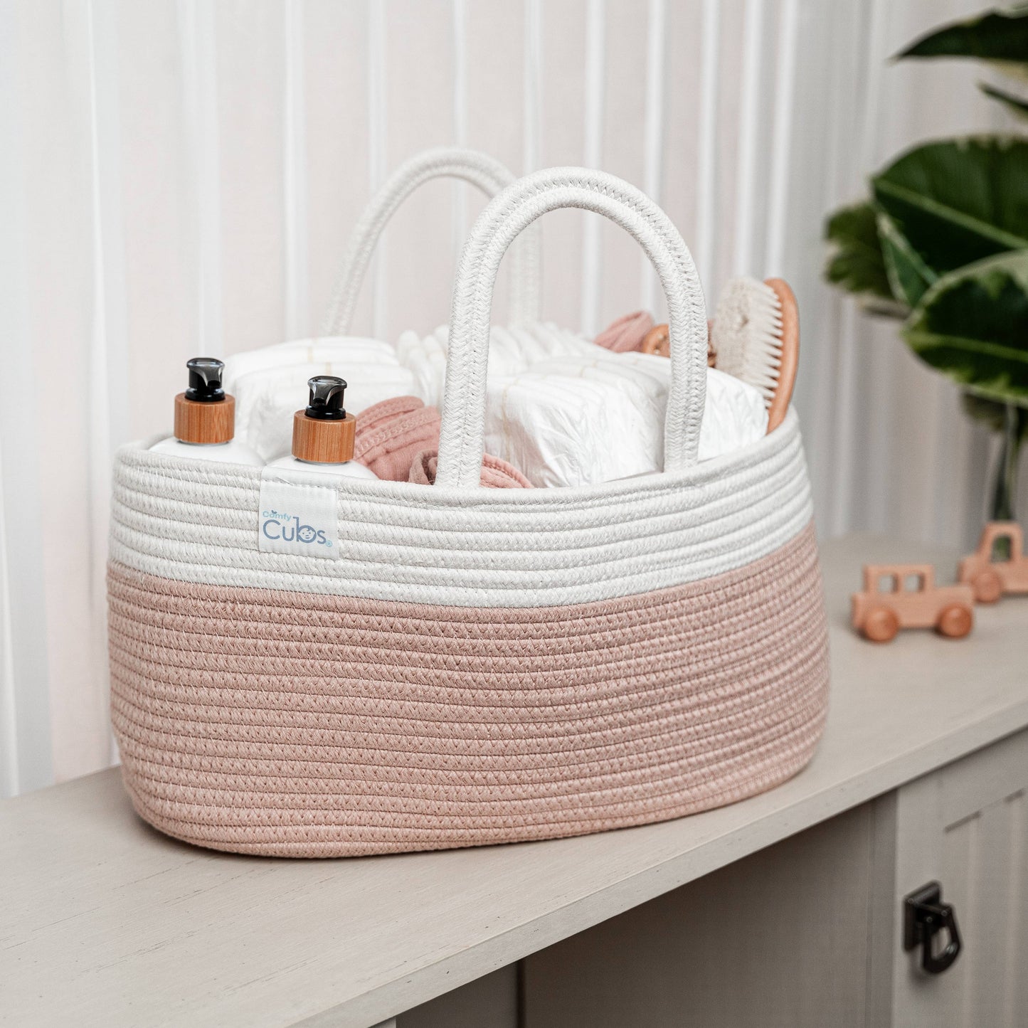 Diaper Caddy Organizer by Comfy Cubs: Sage