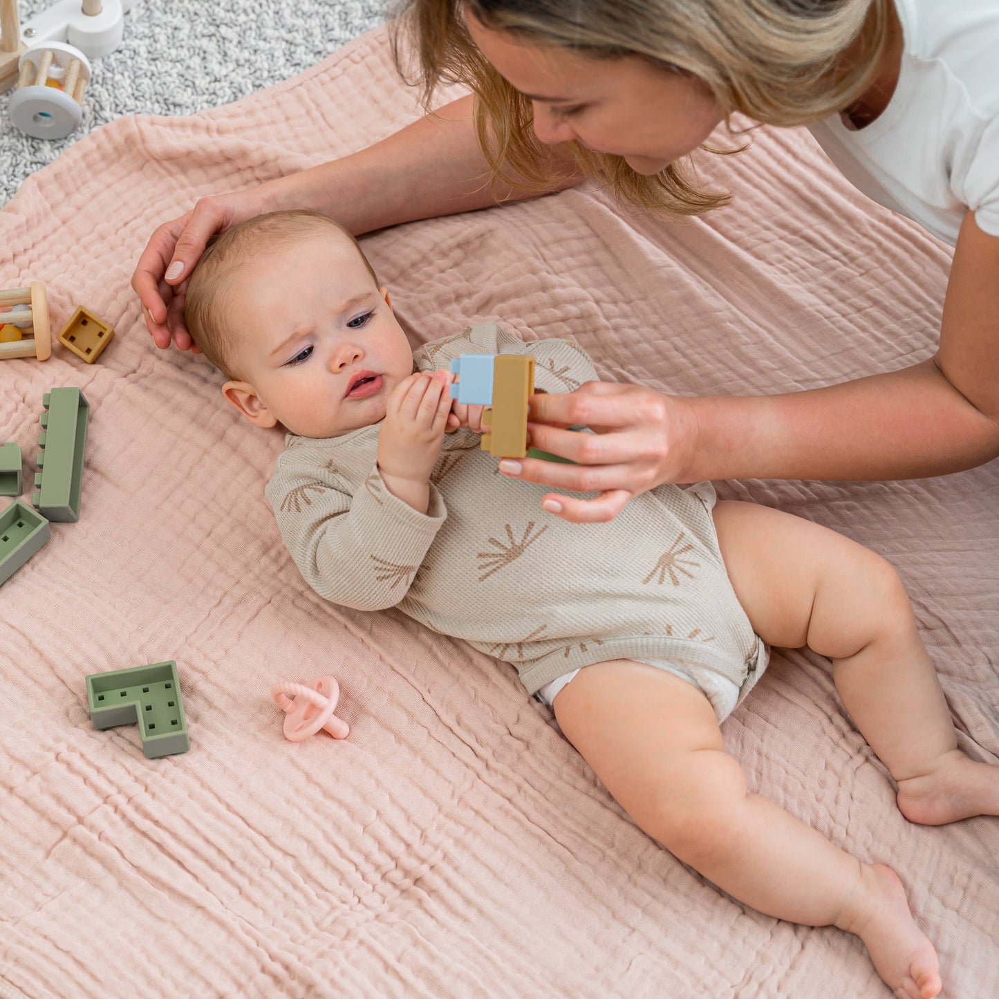 Muslin Cotton Blanket- Sage