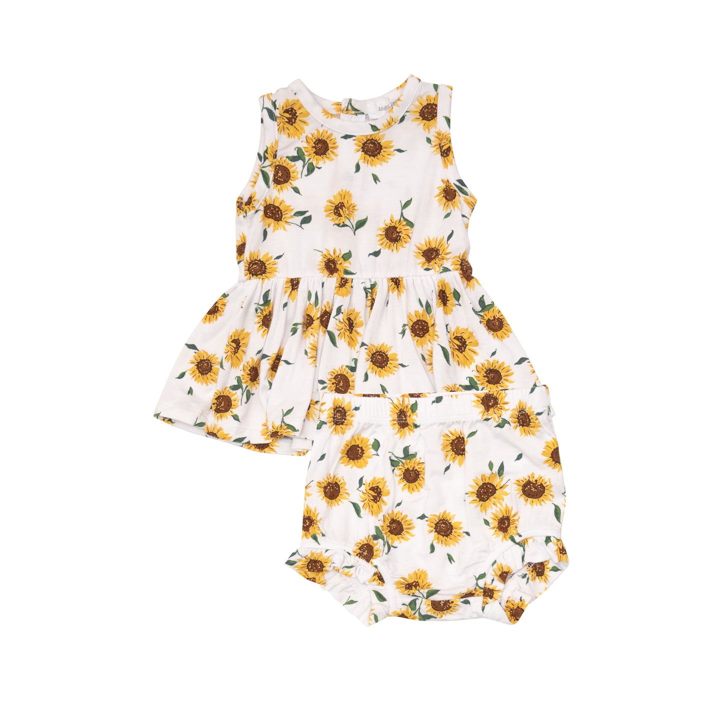 Sunflower Ditsy Peplum Tank & High Waist Bloomer