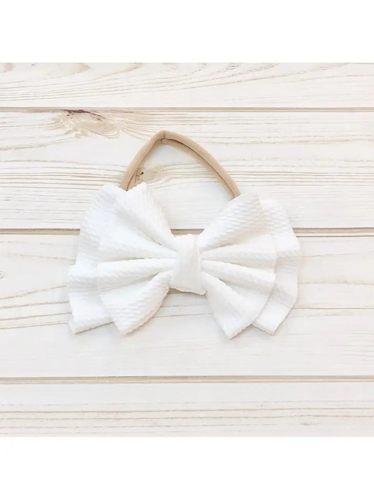 White Elastic Headband