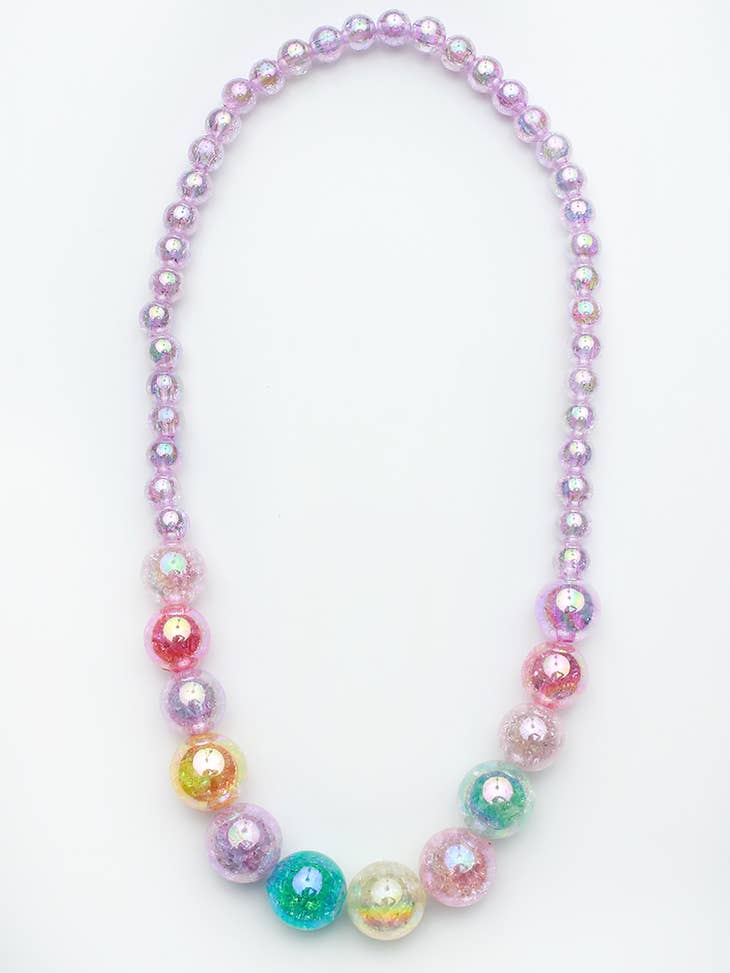 Lavender Beaded Watercolor Necklace