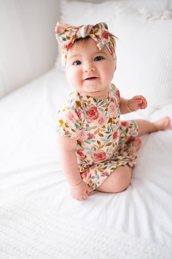 Twirl Skirt Bodysuit- Dusty Pink Floral
