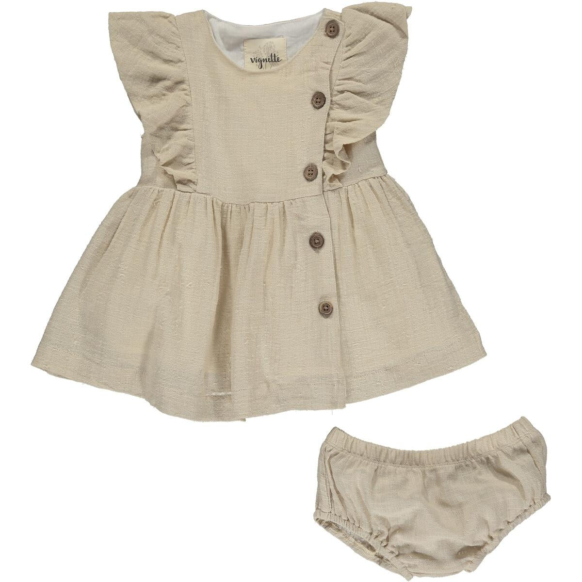 Geo Dress - Beige