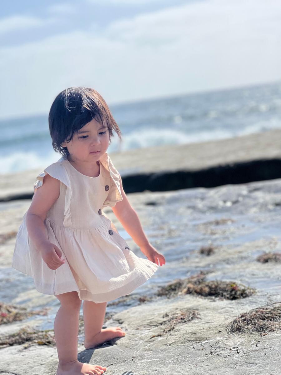 Geo Dress - Beige