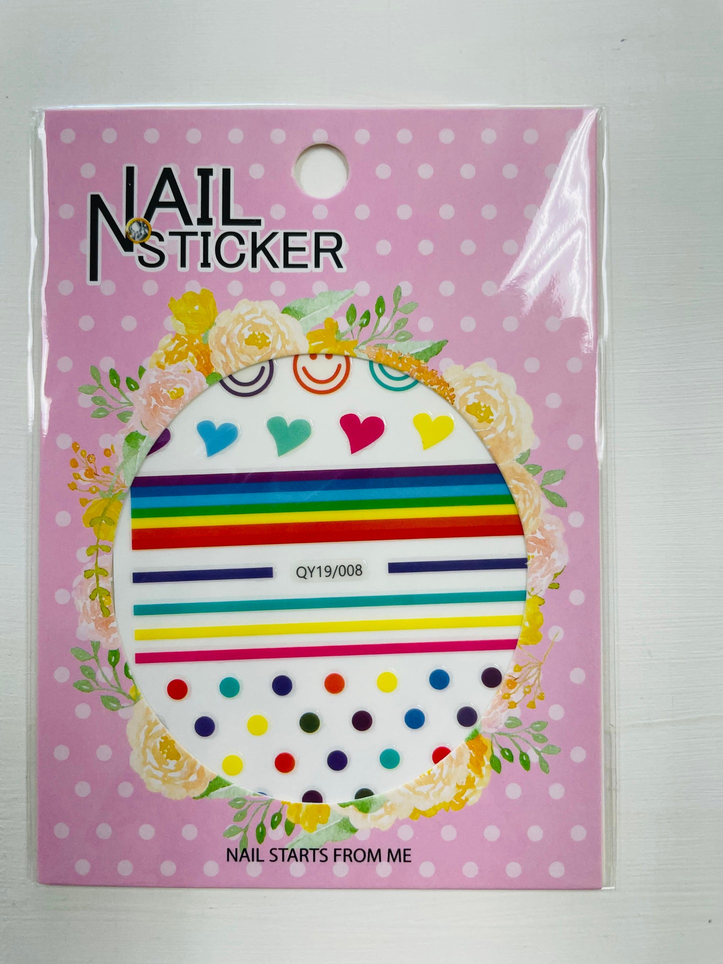 Rainbow Color Nail Stickers