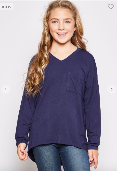 V-Neck Solid Top
