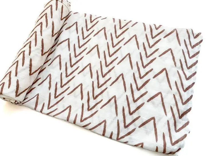Brown Arrow Swaddle Blanket