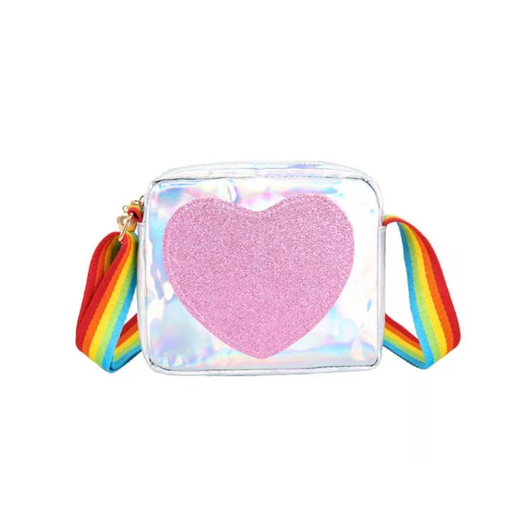 Silver Heart Purse