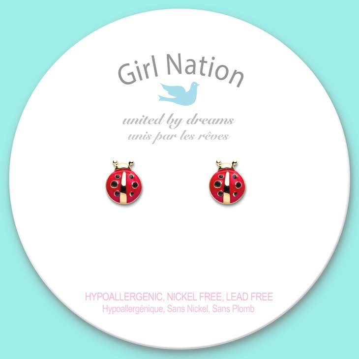 Little Ladybug Cutie Stud Earrings