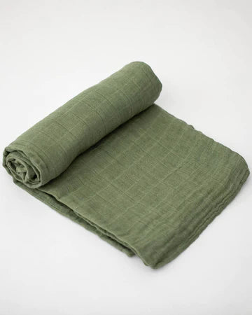 Cotton Muslin Swaddle -Fern