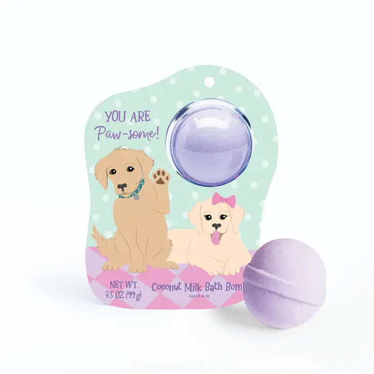 Golden Retriever Puppies Clamshell Bath Bomb