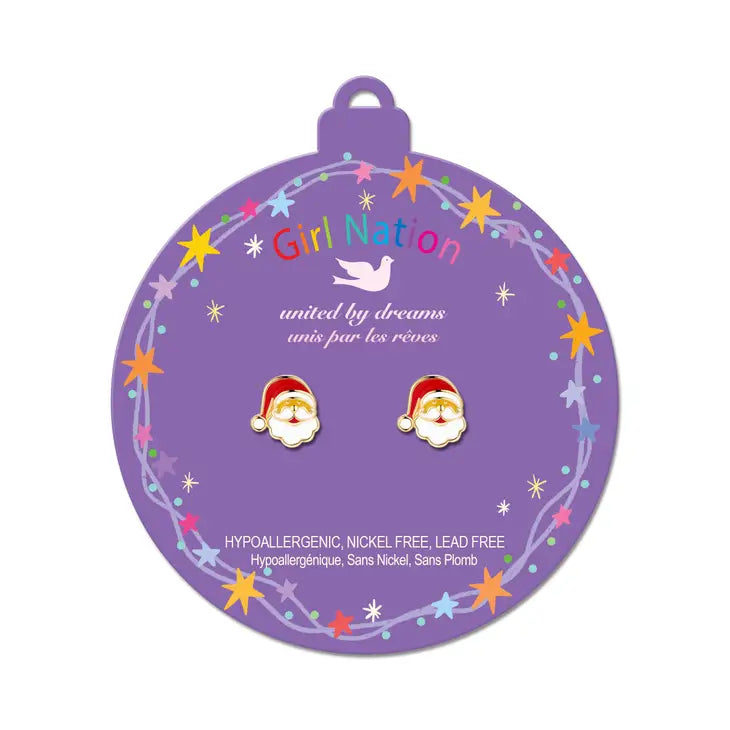 Ho Ho Ho Santa Cutie Stud Earrings