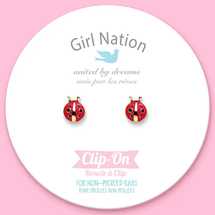 Little Ladybug CLIP ON Cutie Earrings