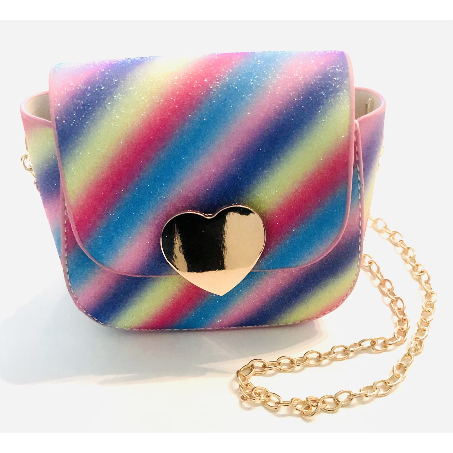 Pastel Rainbow Chain Purse