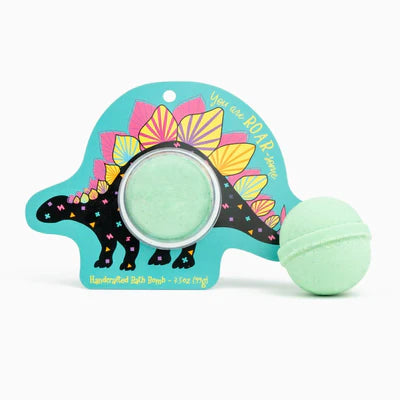 Stegosaurus Dinosaur Bath Bomb Clamshell