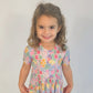 Flower Fields Short Sleeve Pocket Dress
